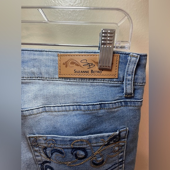 ✨2 for $6 Suzanne Betro Cute Denim Jeans Size 8 #A1 - Picture 8 of 10